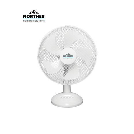 מאוורר 40W שולחן 12" לבן 5 להבים NORTHER