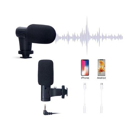 חצובה לסמארטפון עם אור ומיקרופון ערכת Starter לבלוגי וידאו ב-TikTok, YouTube, Facebook, Instagram