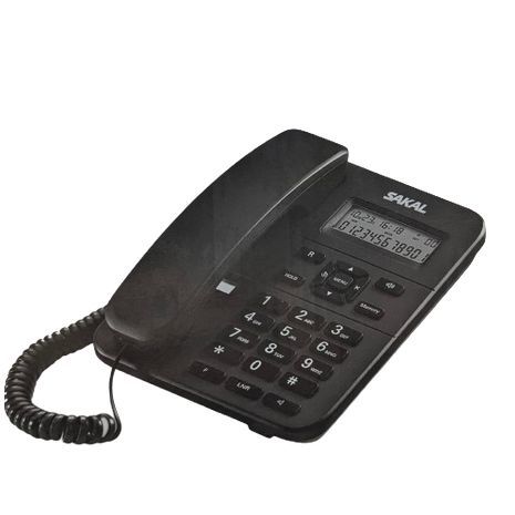 Стационарный телефон проводной с экраном Sakal S-105