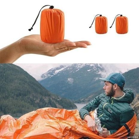 Emergency Sleeping Bag, Survival Thermal Sack, Camping Hiking Blanket