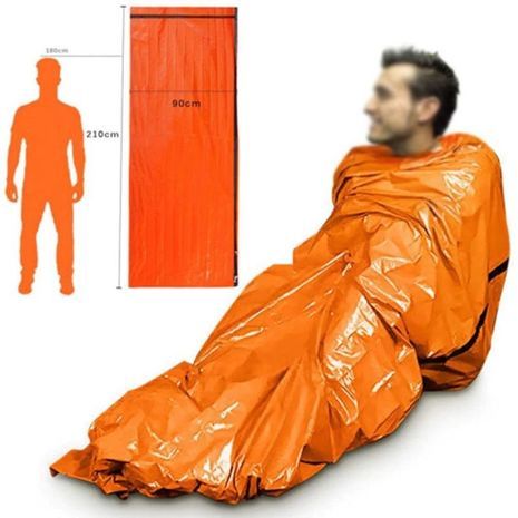 Emergency Sleeping Bag, Survival Thermal Sack, Camping Hiking Blanket