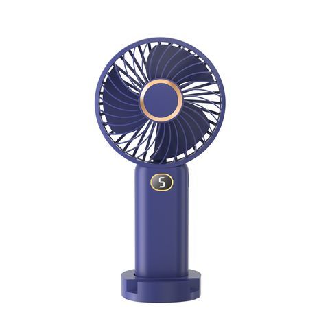 T11D מאוורר שולחני ידני בעל 5 מהירויות חזק עם תצוגה דיגיטלית, סוללה נטענת ומעמד