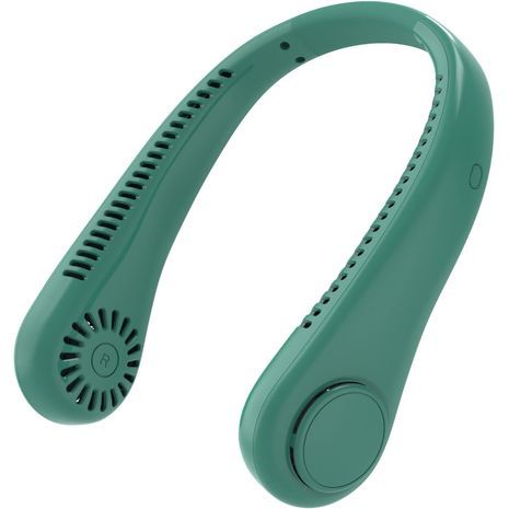 מאוורר צוואר ללא להב. מאוורר תלייה נייד לביש עם יציאת אוויר 360 מעלות נטענת. מאוורר קירור אישי.