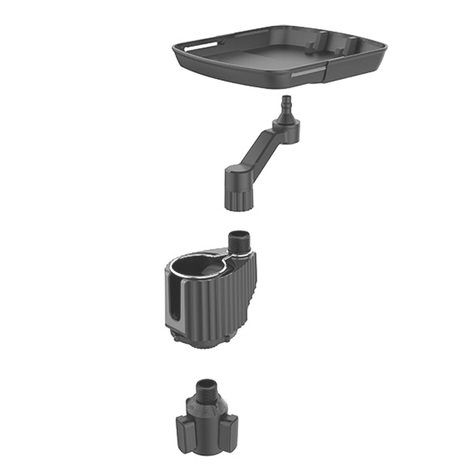 מגש שולחן מתכוונן לרכב 3 ב1 מגש חטיפים לטלפון משקה מזון עם בסיס מתכוונן ב-360 מעלות