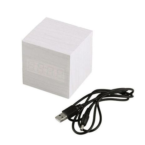 Часы электронные маленькие и настольные под дерево