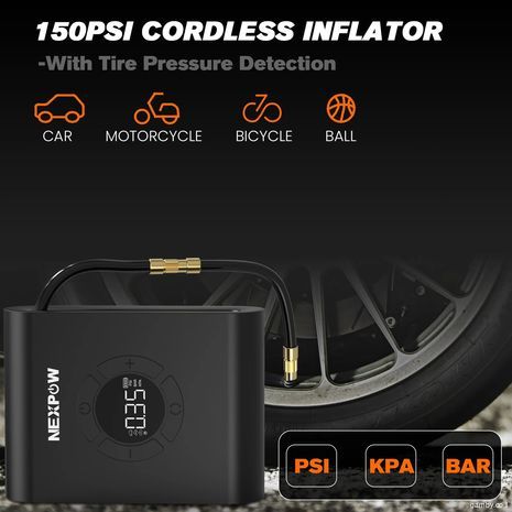 בוסטר גימפר - סוללה נטענת להתנעת מנוע רכב  + מדחס לניפוח גלגלים, כדורים וכו' P200