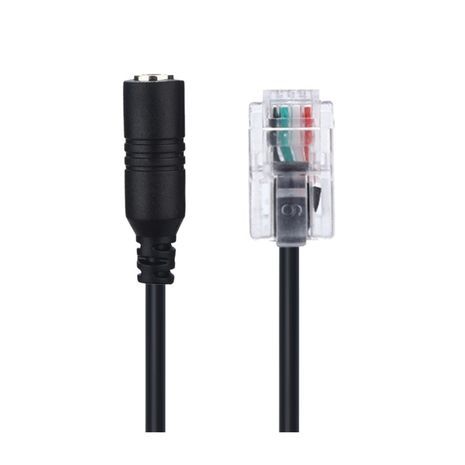 מתאם לחיבור אוזניות לטלפון קווי (במקום שפופרת) Rj9. מחבר מתאם שמע תקע קבוע TWO TRS 3.5 מ"מ. פתרון מעולה לטלמרקטינג!