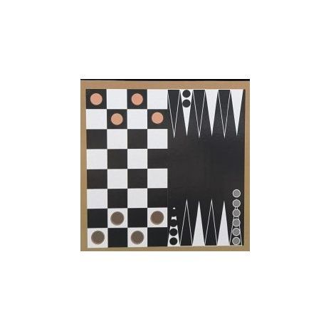 שולחן קמפינג מתקפל עם משחקי שחמט דמקה שש בש