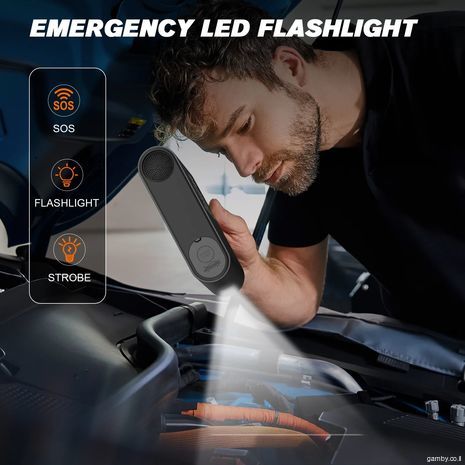 בוסטר גימפר - סוללה נטענת להתנעת מנוע רכב  + מדחס לניפוח גלגלים, כדורים וכו' P200