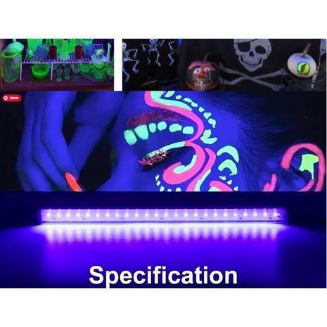 זרקור LED UV phytolamp אולטרה סגול. מנורת במה 6 W LED תאורת במה לבמות ודיסקוטקים.