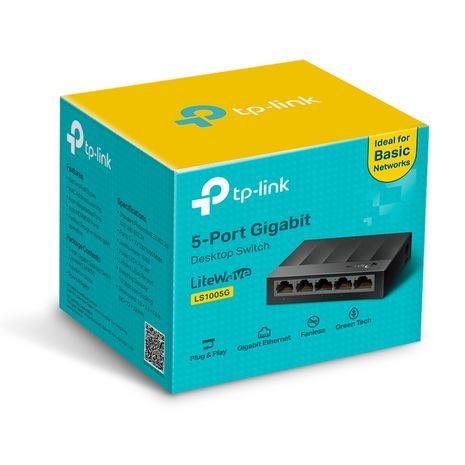 Концентратор интернета на 5 портов TL-SF1005G Switch 10/100M/1000M TP-LINK