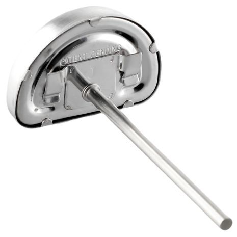 מדחום גריל למנגל חיצוני חצי עגול נירוסטה