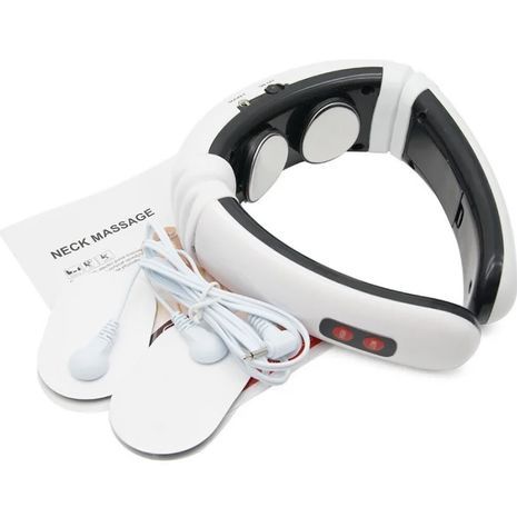 JT-808 מכשיר מסאז לעיסוי צוואר תרמי , דופק חשמלי, אינפרא אדום, מגנטי ,טיפול חום , טיפול מרגיע, אפקט הרפיה, הקלה בכאב צוואר הרחם.