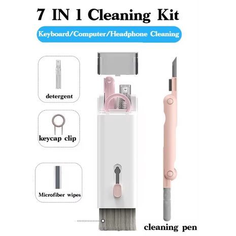 סט ערכת ניקוי לגאדג'טים ומחשבים 7 ב-1