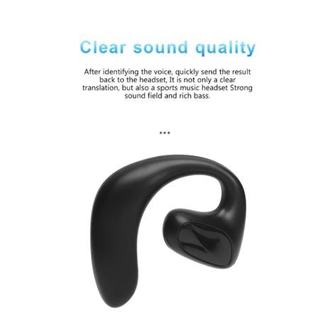 3 в 1 голосовой переводчик  для двустороннего перевода  144 языков  + качественные блютуз-наушники костно-воздушной проводимости . Автономность работы до 10 часов.