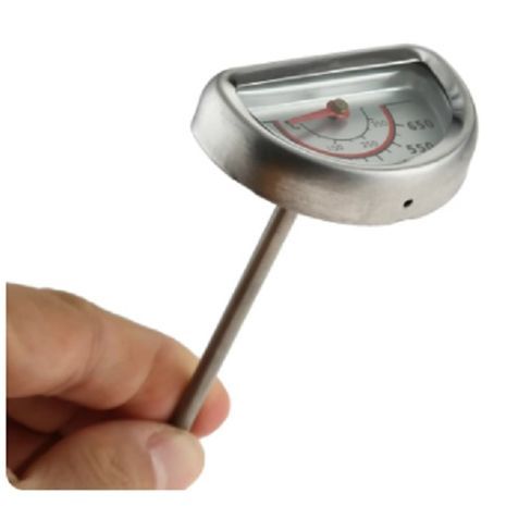 מדחום גריל למנגל חיצוני חצי עגול נירוסטה