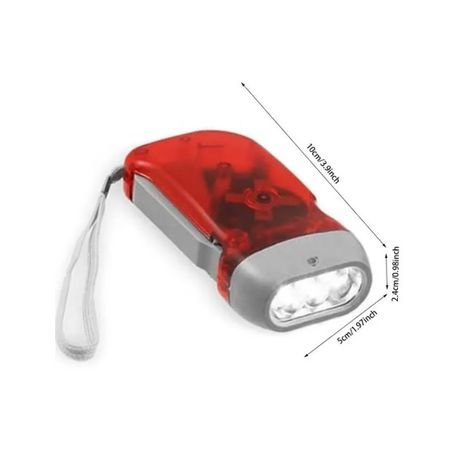 Фонарь - динамо-машина с зарядкой от сжатия рукоятки  .