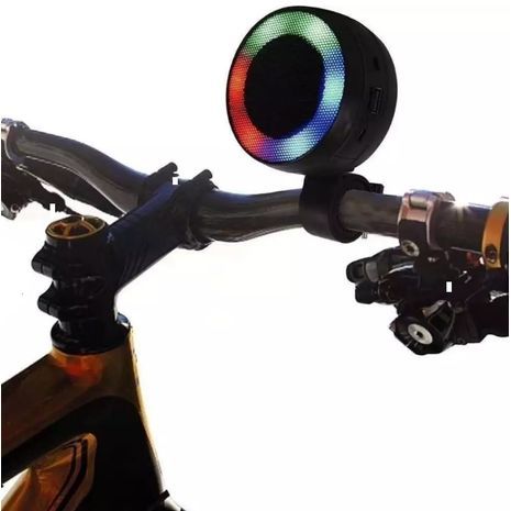 Bluetooth Mini Outdoor RGB Lights רמקול לאופניים, קטנועים, קטנועים, אופנועים עם נורות לד צבעונית RGB . רמקול Bluetooth אלחוטי נייד בלוטות'