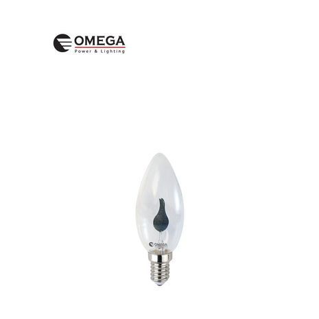 חסכונית נורה להבה  עם הברגה קטנה E-14 3W