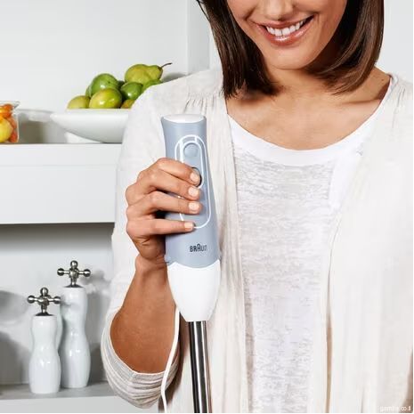 בלנדר מוט בראון 6000W. בלנדר למזון חם MultiQuick 5/Minipimer 5 MQ 500 SOUP, מתכתי