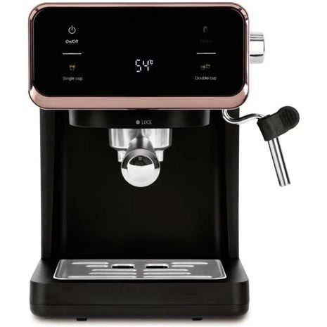 מכונת אספרסו לקפה טחון עם מקציף חלב. שתי כוסות בו-זמנית. מכונת קפה עם קפוצ'ינטור — אספרסו, קפוצ'ינו ומקיאטו כל יום. 3 ב-1 לקפה טחון, קפסולות ופודים. Berlinger Haus BH9732.