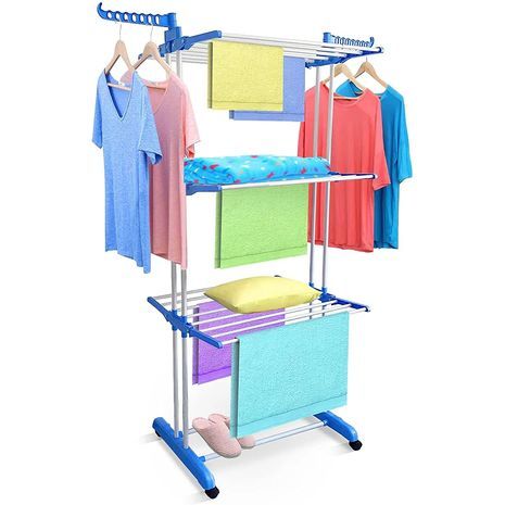 מתלה בגדים נייד רב-תכליתי לאחסון וייבוש – Spray Painting Clothes Hanger TW116