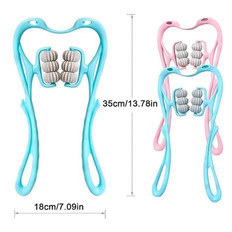מכשיר עיסוי גוף ידני  .тמסאז'ר ידני נייד לצוואר, כתפיים, רגליים, ידיים, גב ומותניים – מכשיר אוניברסלי למתיחה והרפיית שרירים לגברים ולנשים