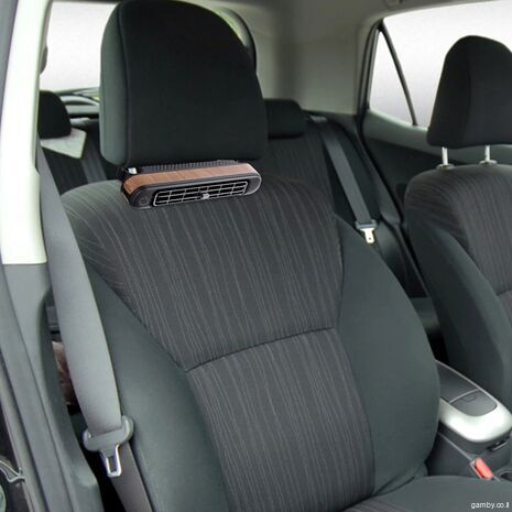 מאוורר רכב בעל 3 מהירויות למושב מאוורר כפול לרכב עם טעינת USB, סיבוב של 360°, קירור לצוואר – אידיאלי לקיץ