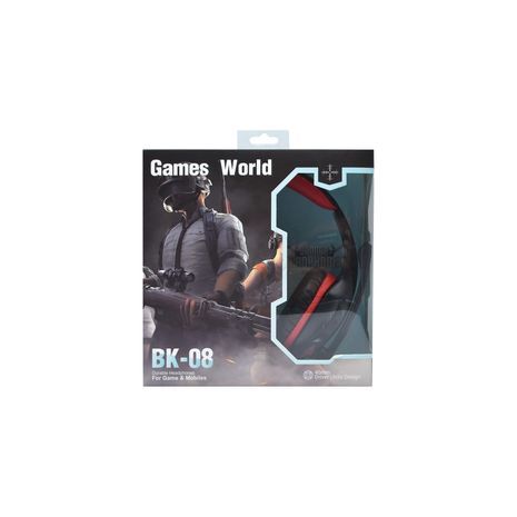 אוזניות גיימינג סטריאו עם מיקרופון BK-08