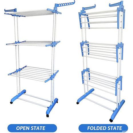 מתלה בגדים נייד רב-תכליתי לאחסון וייבוש – Spray Painting Clothes Hanger TW116