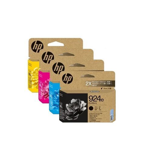 סט ראשי דיו מקורים כפולים HP 924e EvoMore
