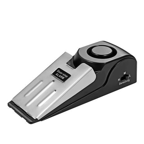 אזעקת עצירת דלת אלחוטית, 120 דציבלים, אזעקה רועשת לאבטחת הבית, מערכת נגד גניבה לחסימת דלת, מעצור דלת נייד עם חיישן לחץ.