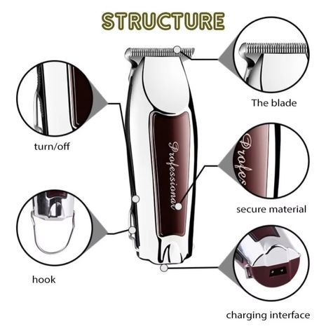 Professional Mini Rechargeable Cordless Hair Clipper GM-667.