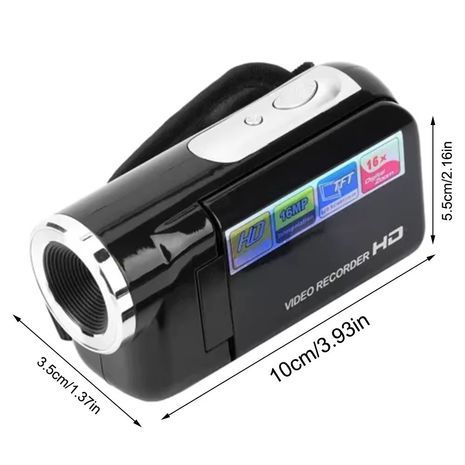 מצלמת וידאו דיגיטלית DV עם אוזניה, מסך מסתובב בגודל 2 אינץ', רזולוציית 1080P, 16 минут, מצלמה דיגיטלית תמונות, זום ×16, מצלמה ניידת לילדים ולמתחילים.