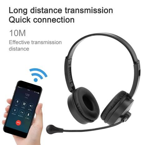 אוזניות בלוטוס לשני אוזניים. אוזניות אלחוטיות עם BT 5.3, מנגנון הפחתת רעשים ENC ומיקרופון לשיווק טלפוני, מרכזי שירות ומשרדים.