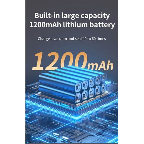 ואקוםאטור 3 ב-1 – איטום בלבד, ואקום עם איטום, או שאיבת אוויר; מתאים לכל סוגי המזון ולאריזת חפצים לאחסון ממושך או לנסיעות.