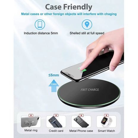 מטען אלחוטי 50W טעינה מהירה אינדוקציה לסמארטפונים