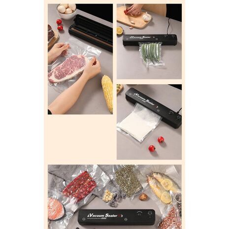 Вакууматор .Вакуумный упаковщик 2-в-1 . Включает два режима работы: только запайка и вакуум с запайкой. Подходит для фруктов, мяса и различных других продуктов – сохраняет свежесть надолго.