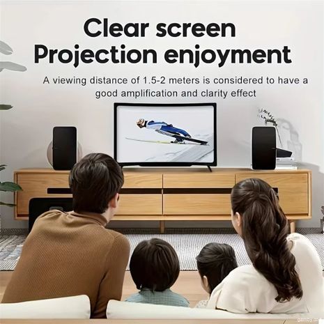 מגדיל מסך לסמארטפון 3D עם מעמד. מגבר מסך לטלפון 12 אינץ', מסך גדול, מסך קעור, מגדיל מסך לטלפון נייד.