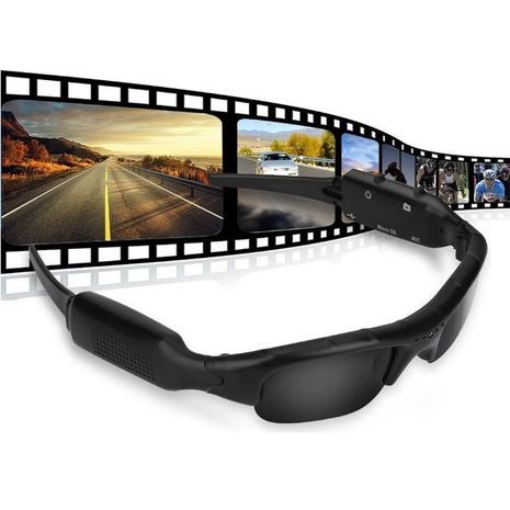 מצלמה נסתרת בתוך משקפיים, מצלם עד 5 שעות וידאו , עדשות פולארויד(!)