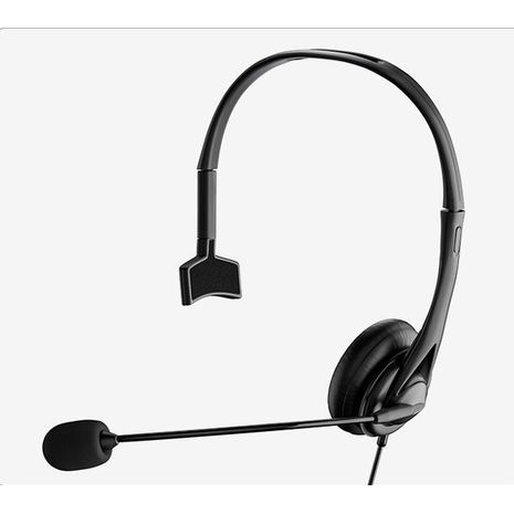 אוזניות USB למחשב לאוזן אחת. אוזניות לטלמרקטינג . SY490MY