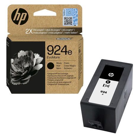 HP 924e EvoMore Black Original Ink Cartridge