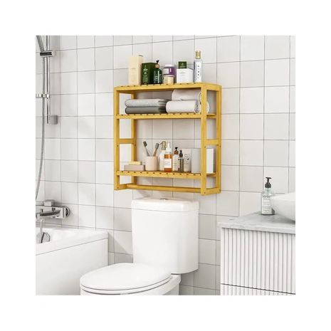 מדף עץ תלוי עשוי מבמבוק . מדף קיר מבמבוק