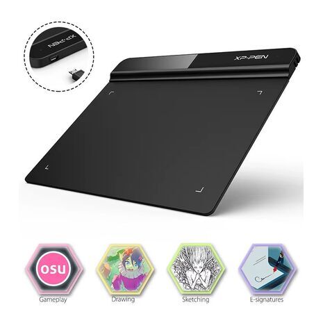 לוח גרפי אלקטרוני עם תצוגת LCD לציור, כתיבה ומשחקים ללא נייר XP-Pen Star G640