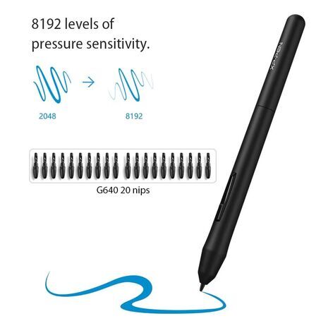 לוח גרפי אלקטרוני עם תצוגת LCD לציור, כתיבה ומשחקים ללא נייר XP-Pen Star G640