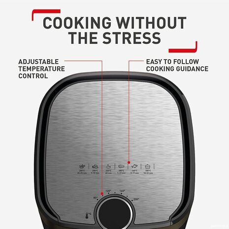 Tefal Easy Fry Classic 4.2L Air Fryer and Grill with 8 Programs Black EY501