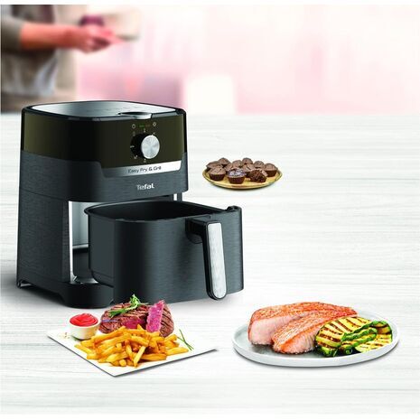 Tefal Easy Fry Classic 4.2L Air Fryer and Grill with 8 Programs Black EY501