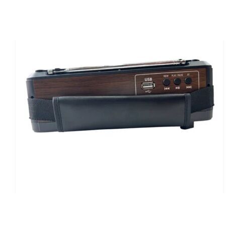 רדיו רב תכליתי עם נגן USB, FM/MW ו-6 תחומי SW – שחור JVC RA-HRU30 - 2