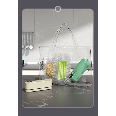 ואקוםאטור 3 ב-1 – איטום בלבד, ואקום עם איטום, או שאיבת אוויר; מתאים לכל סוגי המזון ולאריזת חפצים לאחסון ממושך או לנסיעות.