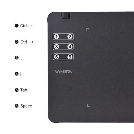 Профессиональный графический ЖК-планшет 10x6 дюймов  с 12 экспресс-клавишами для безбумажного рисования, письма и игр .